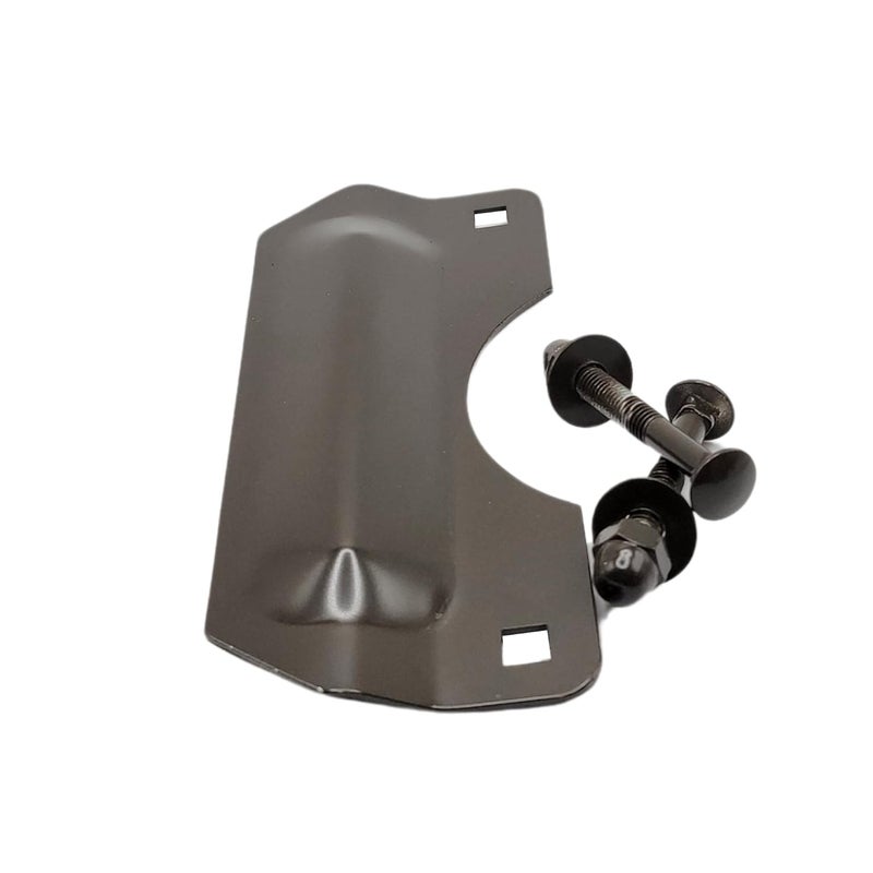 TUFF STRIKE Door Latch Protector | Steel Lock Latch Guard Plate | Storefront Door Security | Cover Plate for Out-Swinging Doors | (Oil Rubbed Bronze) - Image 4